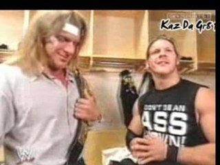 Triple H & Y2J Talk In Locker Room