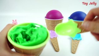Learn Colors with Play Doh Ice Cream Surprise Egg Toys Compilation by toyjelly.com