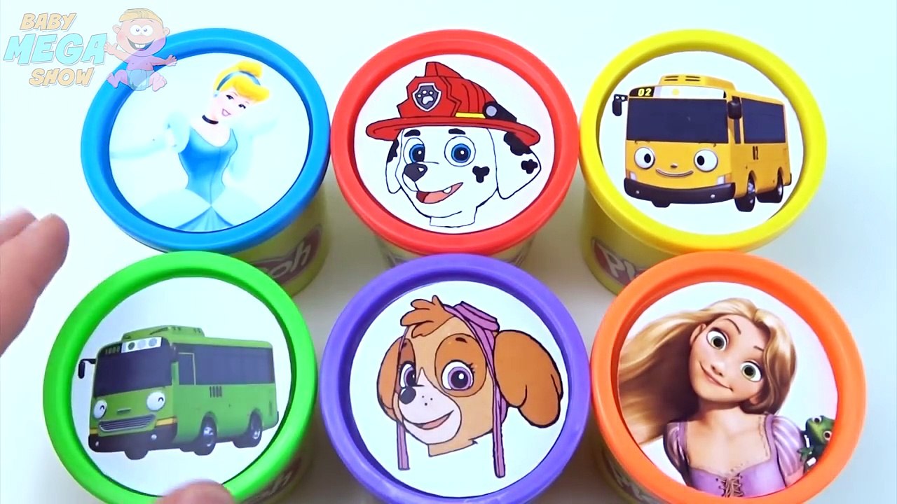 Cups Stacking Toys Play Doh Clay Frozen Princess Disney Paw Patrol Peppa Pig The Little Bu
