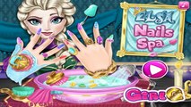 Frozen Elsa Nails Spa Game - Funny Baby Games
