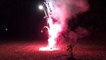 HUGE New Years 2017 Fireworks Show Fun Party in Our Backyard Sparklers M&Ms by the P