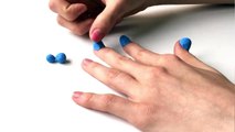 DIY Play Doh Nails - How to make fake nails with playdo