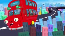 The Wheels on the Bus Go Round and Round | Nursery Rhymes | Double Decker Bus