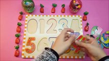 Play Doh Surprise Eggs Toys Glitter Learn Numbers From 1 To 5 - PlayDoh Numbers Peppa Pig