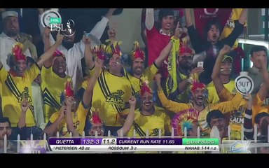 PSL 2017 Play-Off 1 Quetta Gladiators Fall Of Wickets