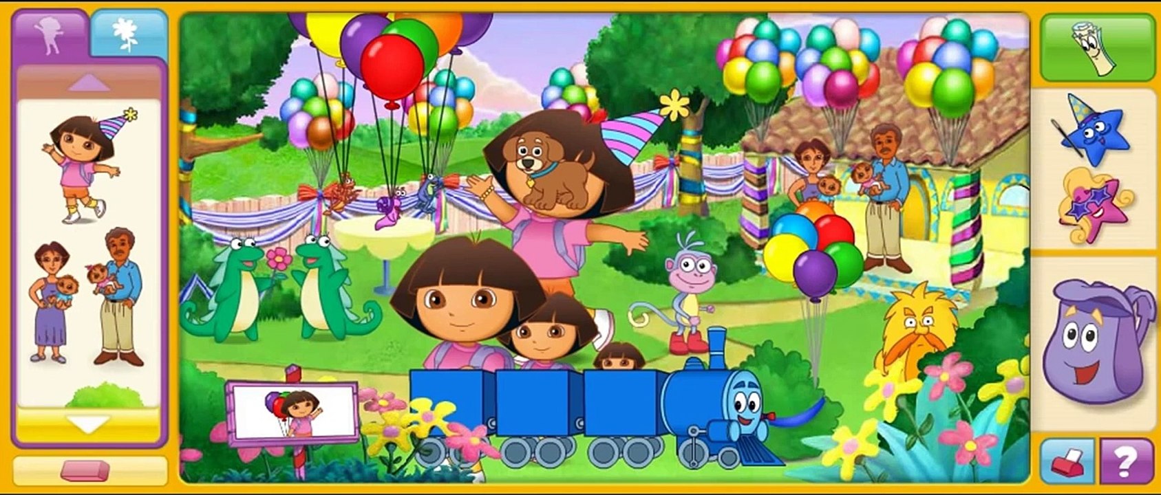 Cartoon game. Dora The Explorer - Doras Big Birthday Adventure 2. Full Episodes in Englis