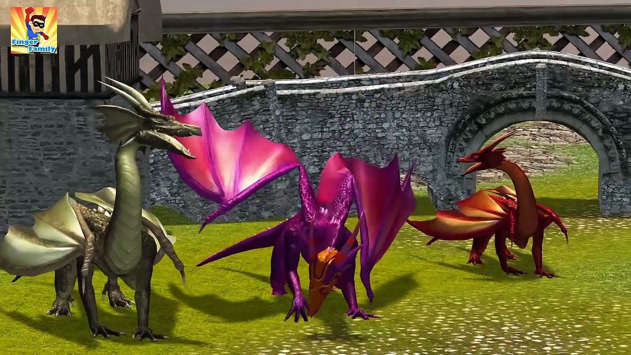 Finger Family Collection | Dragon Vs Hydra Family Nursery Rhymes Plus More