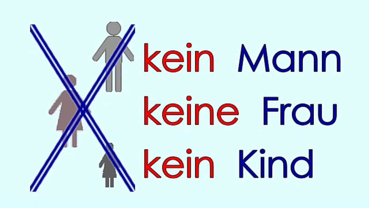 der - ein - kein - mein - dein