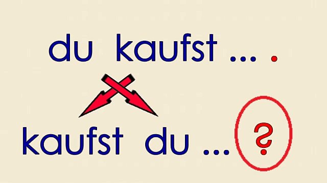 Deutsch lernen Grammatik 3 ich kaufe ... Verben Gegenwart