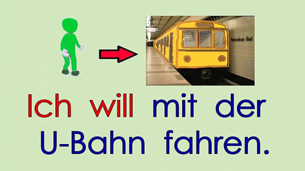 Deutsch lernen Grammatik 7 ich will