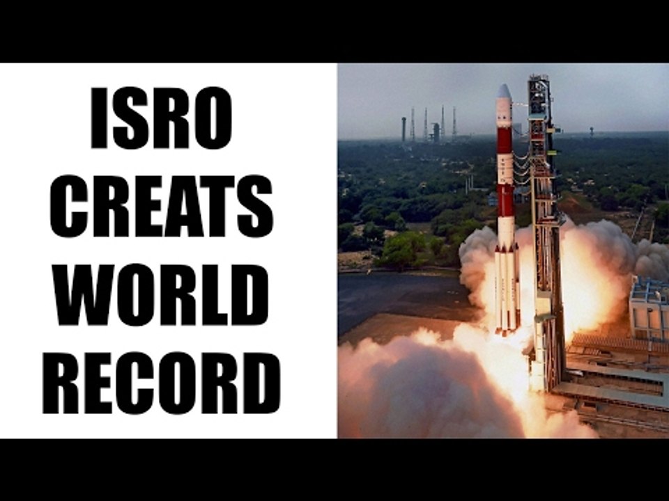 ISRO's PSLV-C37 launches 104 satellites in one launch, creates world record | Oneindia News