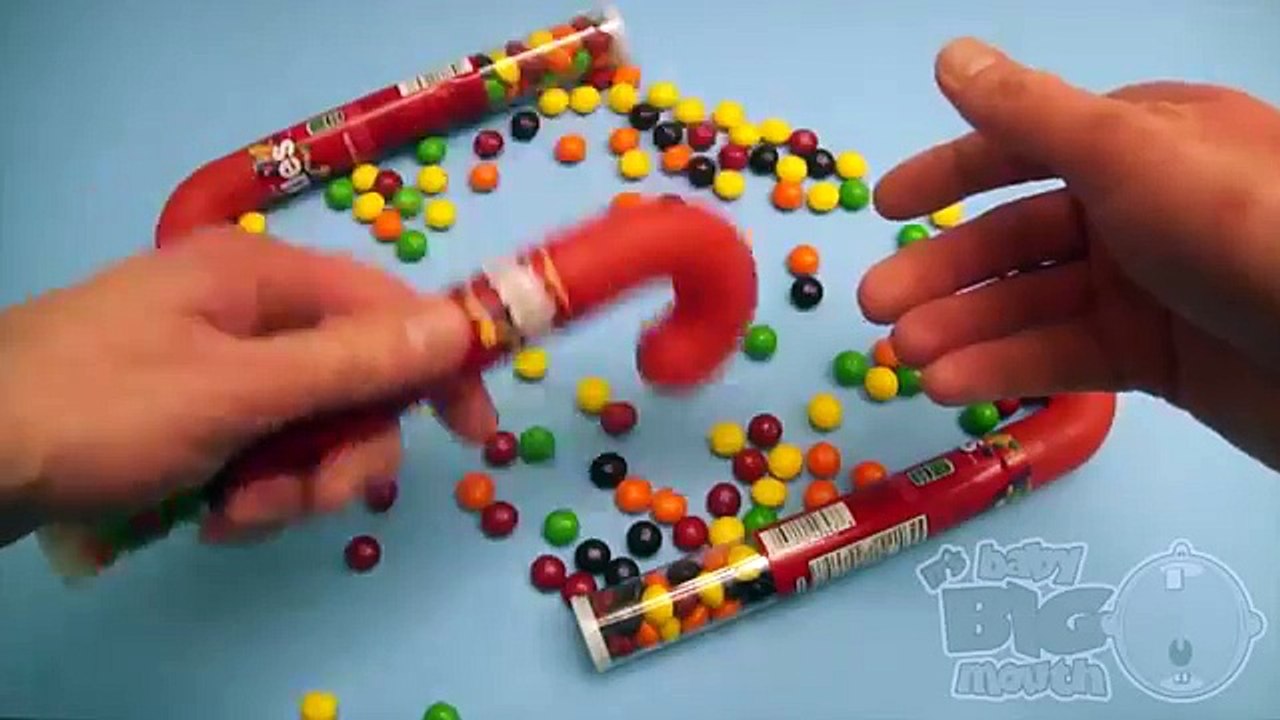 New Learn Colours with Surprise Eggs and a Skittles Rainbow! Part 3