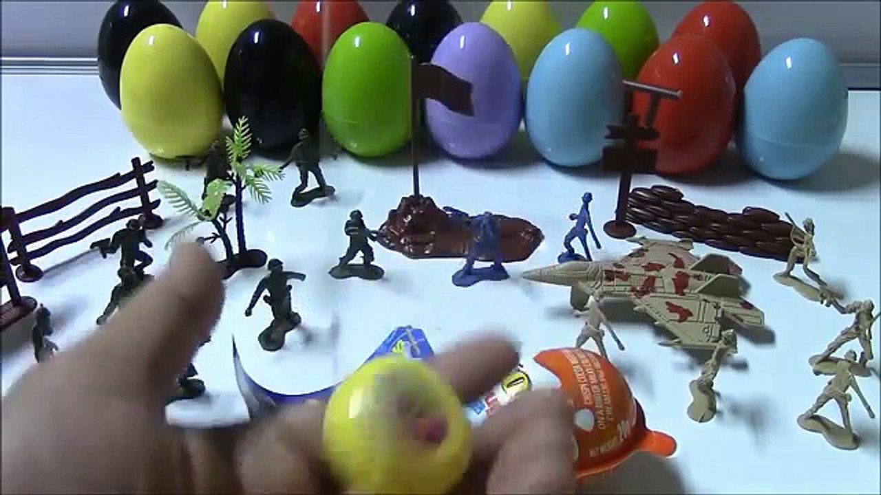Open SpongeBob And Kinder Joy Surprise Eggs With Toy Army Men | SPONGEBOB KINDER JOY SURPRISE EGG