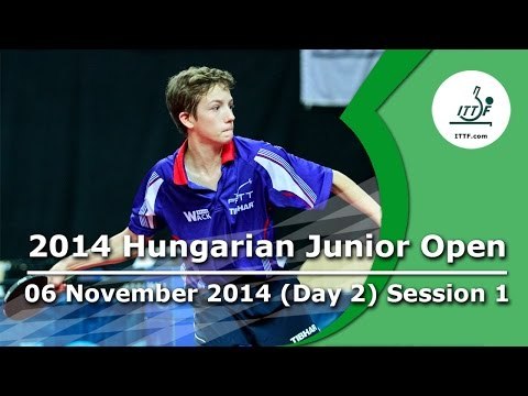 2014 Hungarian Junior Open - ITTF Premium Junior Circuit day 2 session 1