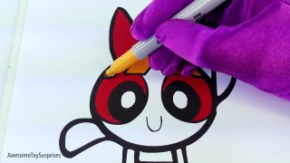 Blossom Coloring Page! Fun Powerpuff Girls Speed Coloring Activity for Kids Toddlers Child