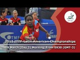 2015 ITTF Latin American Championships - Day 3 Morning