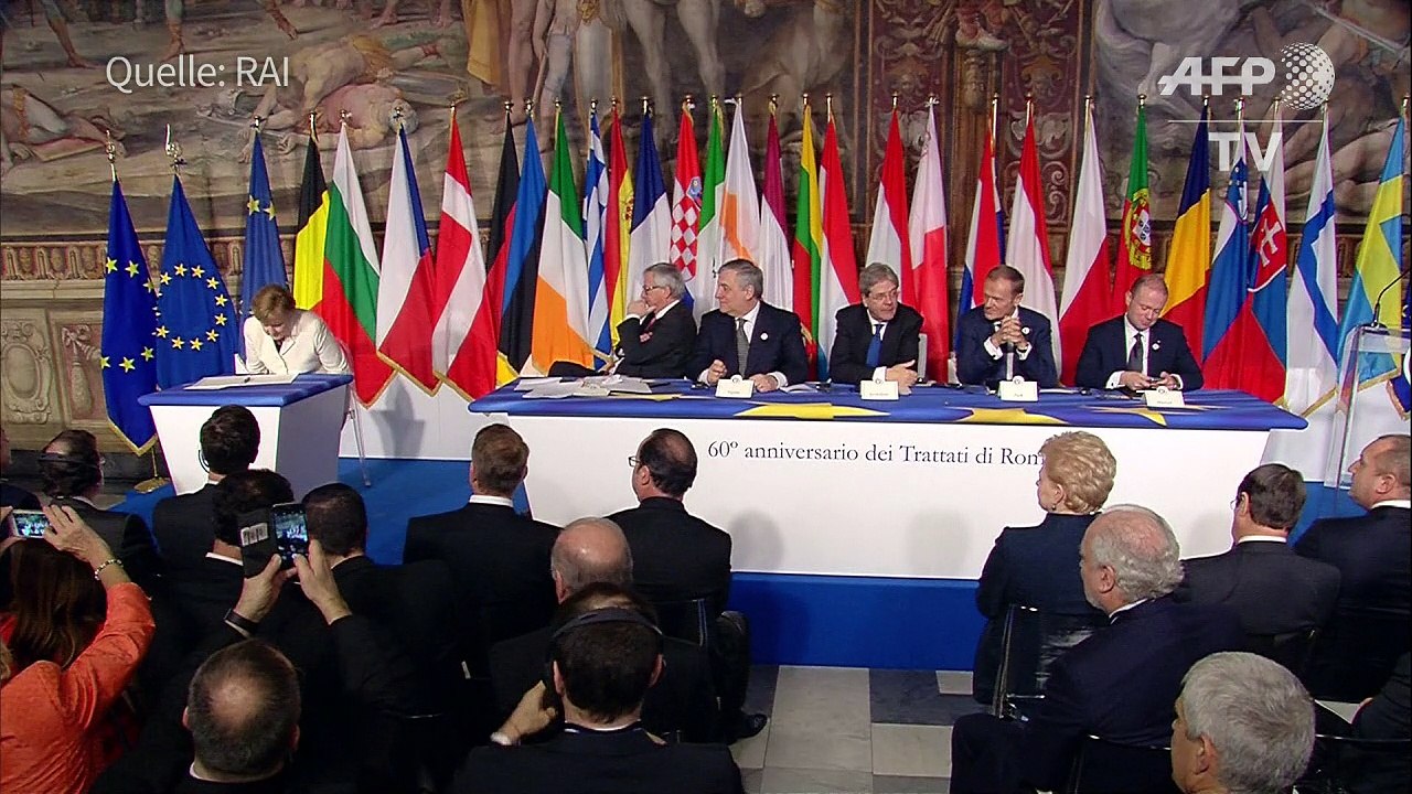 Eu-jubiläumsgipfel zum 60. jahrestag der römischen verträge