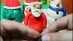 Play Doh Santa Claus & Surprise Eggs Elf and Snowman Christmas Joy