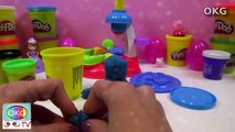 Cookie Monster Hand Puppets Play Doh - How to Make Playdough Sesame Street Elmo Ernie