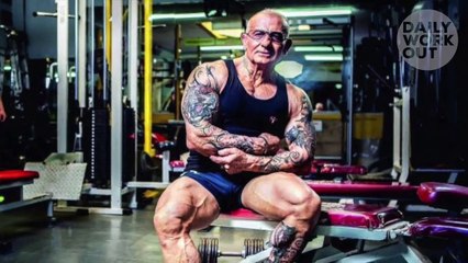 Ce bodybuilder de 62 ans,peut battre des jeunes de 25 ans - Michel Vossier
