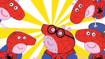 PEPPA PIG SPIDERMAN Finger Family | Daddy Finger Nursery Rhyme Song #Animation For Kids &