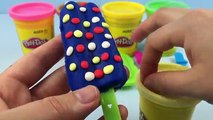 Play Doh Ice Cream Popsicles diy Play Dough Rainbow, Play foam ICE CREAM Surprise Eggs Sup
