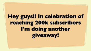 200k Subscriber Giveaway + Quick update