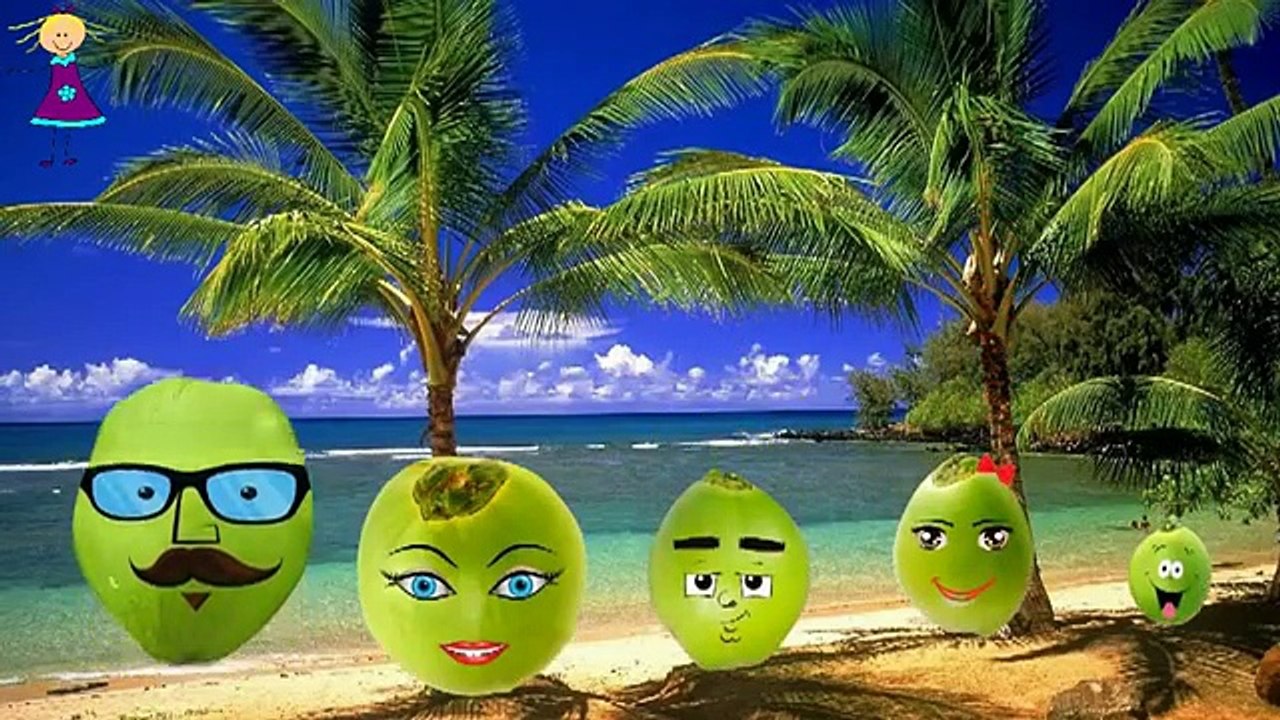 Finger Family COCONUT Cartoon Nursery Rhymes | COCONUT Cartoon Finger Family Children Nurs