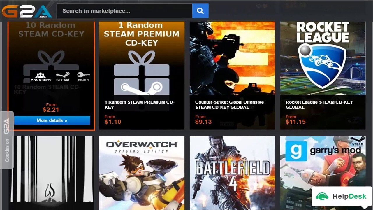 CD keys of games and softwares from g2a and free games to play