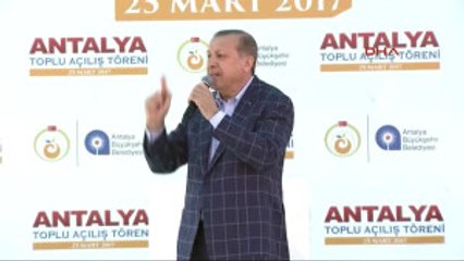 Antalya - Cumhurbaşkanı Erdoğan, Antalya'daki Toplu Açılış Töreninde Konuştu 4