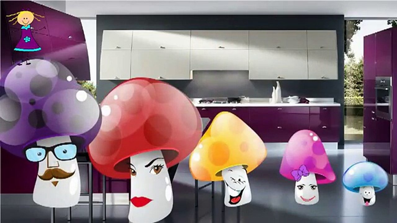 Nursery Songs Mushroom Finger Family Song for Kids Preschool Rhymes