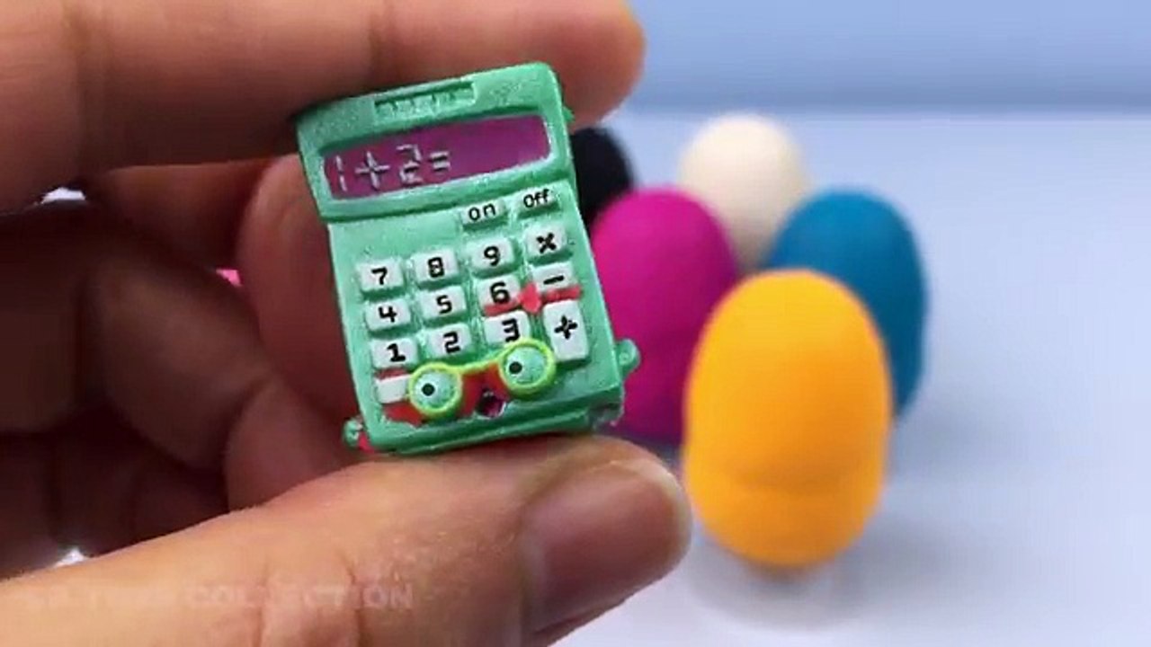 Изучать цвета с сюрприз играть doh яйца shopkins Сезон 3 игрушки внутри