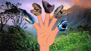 Животные мультфильмы псих динозавр Семья палец рифмы Море акула против |