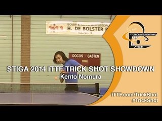 Kento Nomura - STIGA 2014 Table Tennis TrickShot Showdown