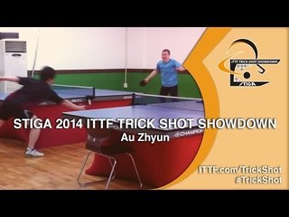 Au Zhyun - STIGA 2014 Table Tennis TrickShot Showdown