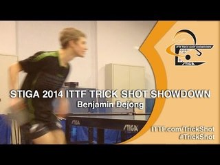 Benjamin Dejong - STIGA 2014 Table Tennis Trick Shot Showdown