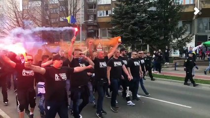 Korteo BHF-a pred utakmicu sa Gibraltarom