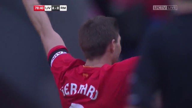Steven Gerrard Goal (4-0) HD - Liverpool Legends vs Real Madrid Legends (25.03.2017)