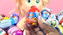 Baby Doll Bath time 20 SURPRISE EGG Babie Kinder Shopkins Inside Out Disney Frozen C