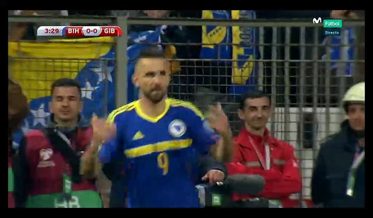Vedad Ibisevic Goal HD - Bosnia & Herzegovina 1-0 Gibraltar - 25.03.2017