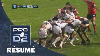 PRO D2 - Résumé Narbonne-Vannes: 16-24 - J25 - Saison 2016/2017