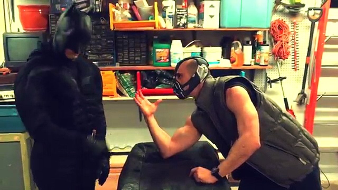 SPIDERMAN vs JOKER in Real Life! Superhero Arm Wrestling Fight Movie!