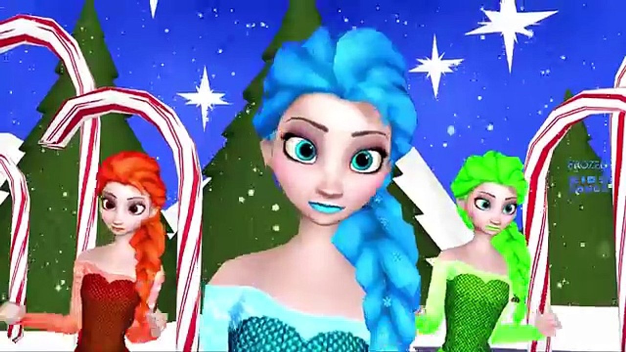 Frozen Five Little Monkeys Jumping On The Bed - Frozen Songs Disney Nursery Rhymes