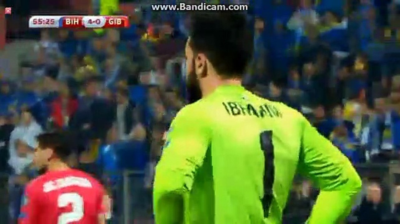 Edin Visca Goal HD - Bosnia & Herzegovina 4-0 Gibraltar - 25.03.2017 HD