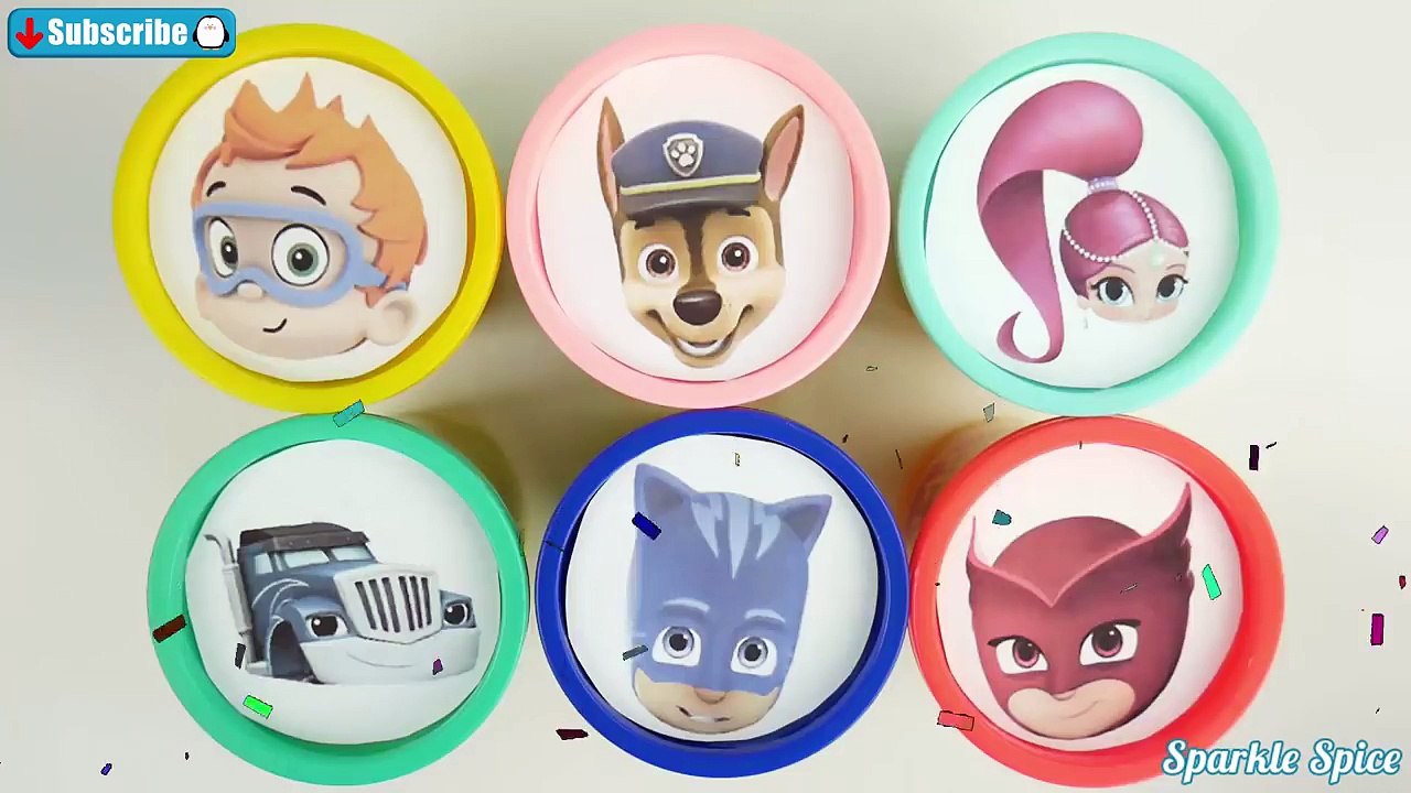 Learn Colors with PJ Masks Shimmer and Shine Blaze and the Monster Machines Bubble Guppies
