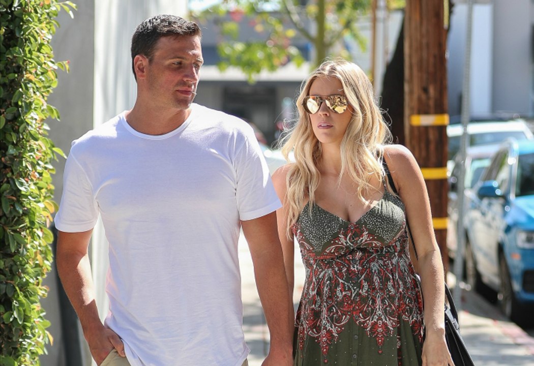 Bump, There It Is! Ryan Lochte Spotted Out With His VERY Pregnant Fiancée Kayla Rae Reid