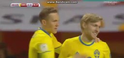 Emil Forsberg_2nd_Goal - Sweden_2-0_Belarus_-_25-03-2017