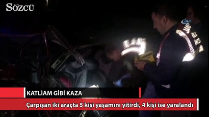 Kahramanmaraş’ta korkunç kaza: 5 ölü 4 yaralı