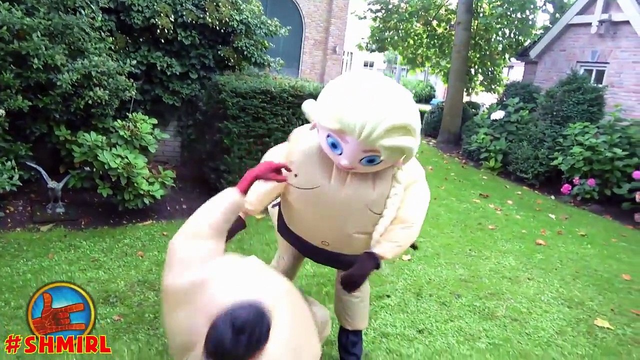 Spiderman vs Frozen Elsa vs Joker Girl - Sumo Wrestling - Funny Superheroes - Disney Princ