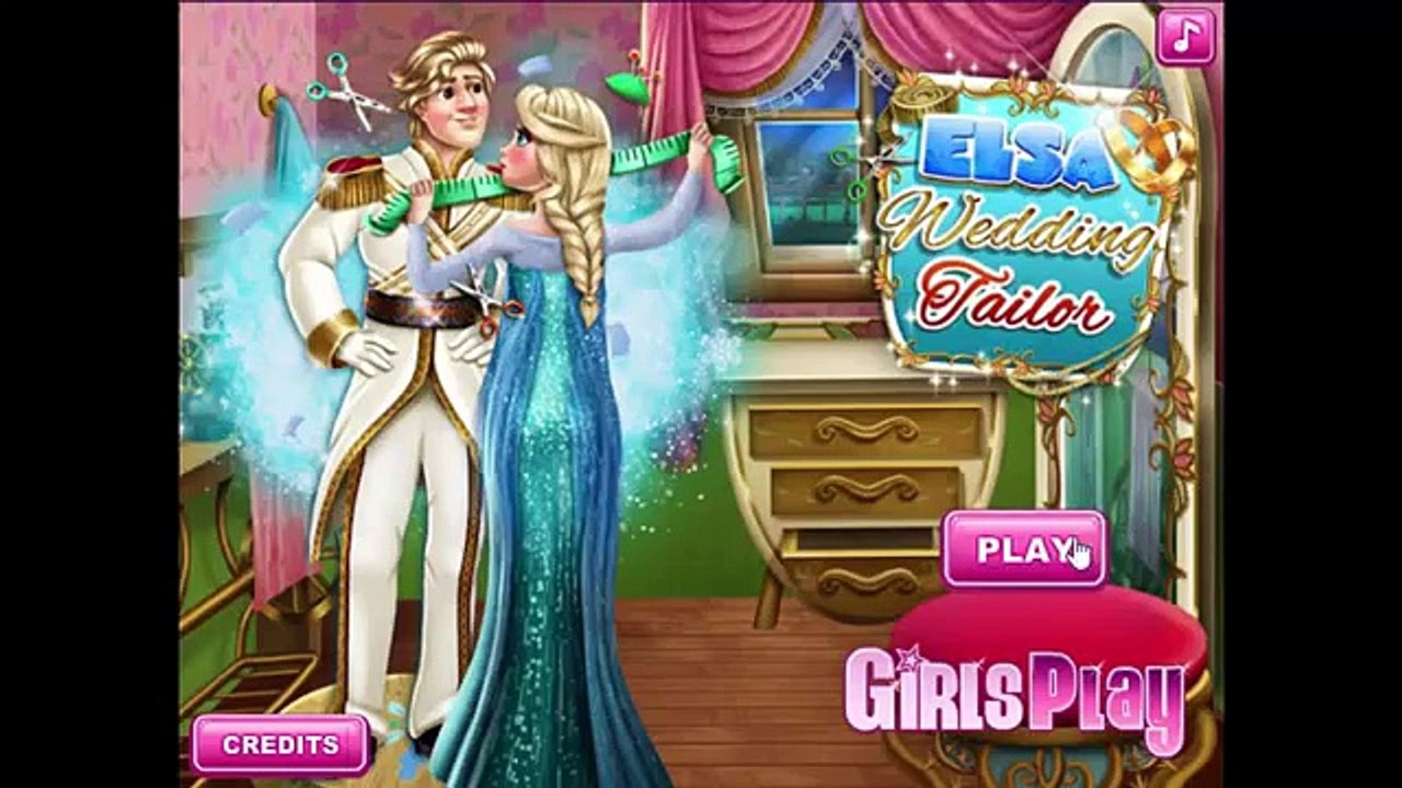 Дисней замороженные Игры Принцесса Эльза свадьба портной Май свадьба